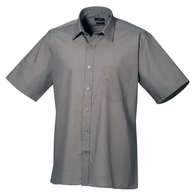 Image de Chemise Premier pour homme à manches courtes LT4512 (42,5 cm) (gris foncé)