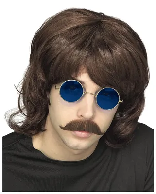 Produktbild von Braune 70er Jahre Perücke für Fasching & Halloween