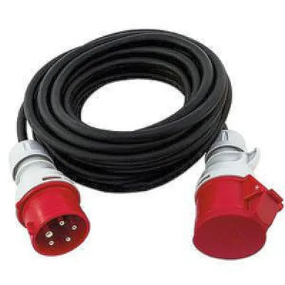 Produktbild von REV 006310, 10 m, IP44, Spritzwassergeschützt, 1,5 mm², Schwarz, Rot, Weiß, 1 AC-Ausgänge