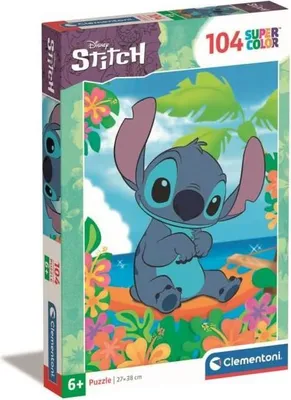 Image de Puzzle Stitch 104 pièces, Pour enfants à partir de 3 ans, Thème dessins animés, CLEMENTONI