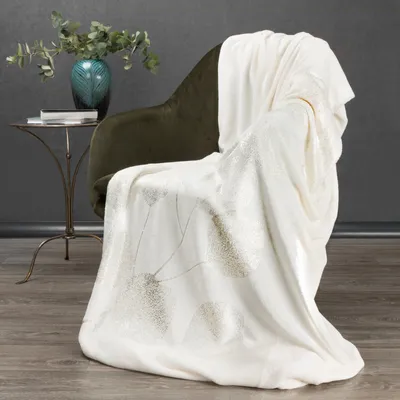 Produktbild von Eurofirany Decke 150x200 cm Wohndecke beige Sofadecke Flano