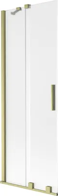 Produktbild von Mexen Velar Duschwand, 2-flügelig, verschiebbar, 75 x 150 cm, matt, gebürstetes Gold - 896-075-000-31-55