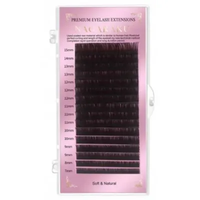 Produktbild von NAGARAKU Wimpern Dunkelbraun MIX C 0.10 7-15mm