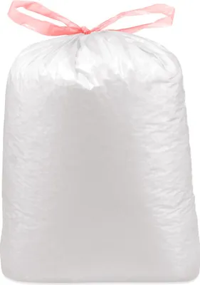 Produktbild von 10 Müllsäcke (LDPE) ECONOMY mit Zugband weiß 70 x 100 cm 120L