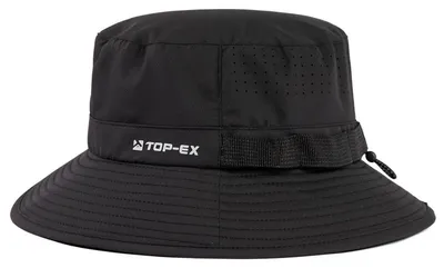 Produktbild von Kühlender Fischerhut Herren Damen Atmungsaktiv UV-Schutz Sommer Outdoor Hut mit Breiter Krempe Faltbar Safari Hut M-L Schwarz