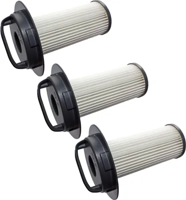Produktbild von vhbw 3x Staubsaugerfilter kompatibel mit Philips Marathon FC9204/01, FC9204/02, FC9202/03, FC9202/01, FC9204 Staubsauger - HEPA-Filter Schwarz Weiß