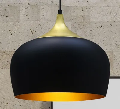 Produktbild von Pendelleuchte Schwarz Vintage Küchenlampe