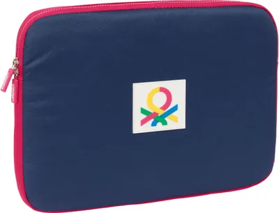 Zdjęcie produktu dla Etui na laptopa Benetton Cherry Cerise Navy blue 15.6'' 39.5 x 27.5 x 3.5 cm