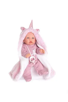 Produktbild von Antonio Juan 12238 PETIT – realistische Puppe mit Geräuschen und weichem Stoffkörper – 27 cm