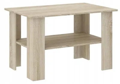 Produktbild von Couchtisch - Eiche Sonoma - 80 x 60 x 55 cm - Modern A-1