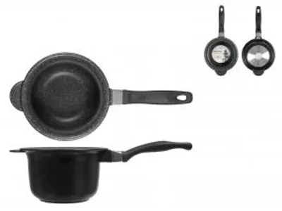 Produktbild von H&H Bratpfanne mit Antihaftbeschichtung, Steinoptik, 18 cm Durchmesser