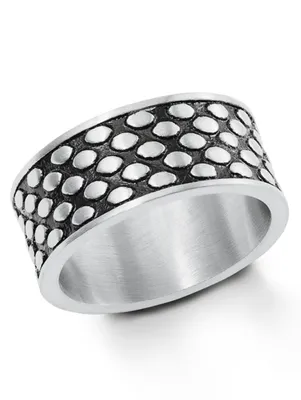Produktbild von s.Oliver 2022631 Herren Ring Edelstahl Silber Schwarz 62 (19.7)