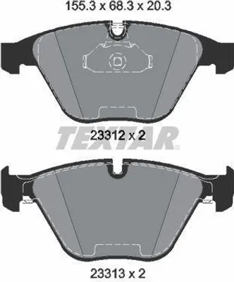 Produktbild von TEXTAR Bremsbeläge Bremsklötze 2331282
