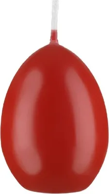 Produktbild von Kopschitz Kerzen Eierkerzen Rot 60 x 45 mm, Inhalt 6 Stück