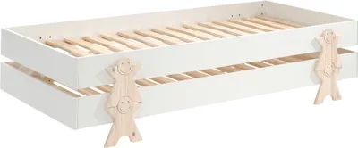 Produktbild von Stapelbett (2er Set) Karlene 204x94x48 MDF Weiß