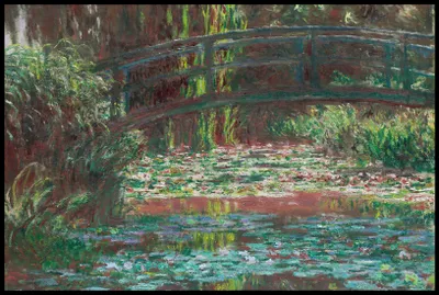 Produktbild von Plakat 91,5x61cm Seerosenfeld, Monet Vintage für das Wohnzimmer
