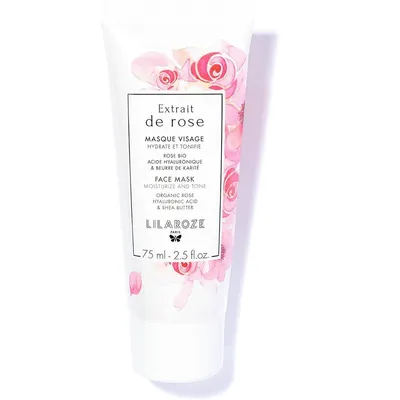 Produktbild von Lilaroze Paris - Masque Visage Extrait de Rose Hydrate et Tonifie 75ml