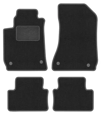 Produktbild von Velours-Fußmatten für Alfa Romeo 159 2006-2011 (Limousine/Kombi/Sportwagon) – 4-tlg, Graphit, passgenau – Wielganizator LUX