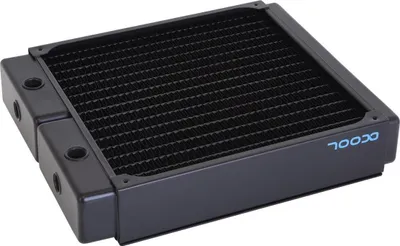 Produktbild von Alphacool NexXxoS XT45, Radiator-Block, Cooper, Metall, Schwarz, 1/4", 0,8 bar, 20 cm