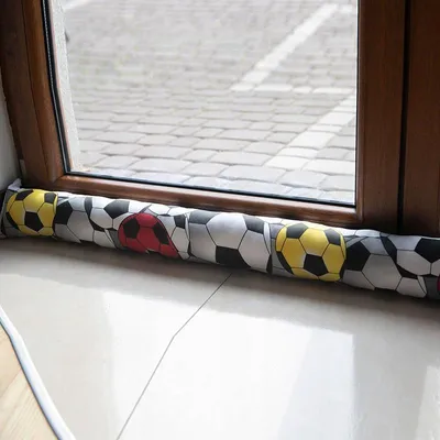 Produktbild von Kerl Zugluftstopper Rolle Buntes Ballmuster 90cm Baumwolle