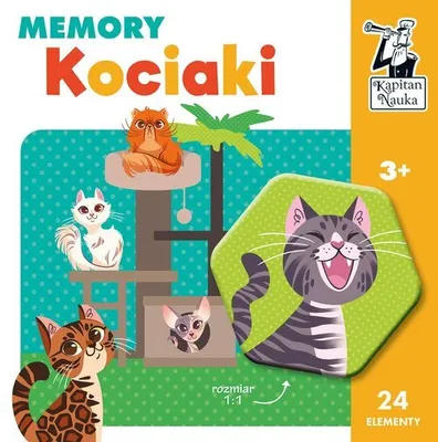 Obrázek produktu pro Kociaki. Memory. Kapitan Nauka