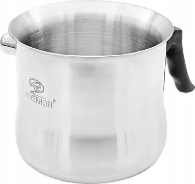 Zdjęcie produktu dla Garnek do Gotowania Mleka Nierdzewny Srebrny na Mleko z GWIZDKIEM 1,5L