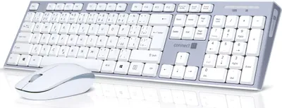Obrázek produktu pro CONNECT IT Combo bezdrátová klávesnice + myš, 2,4GHz, USB, CZ + SK layout, šedo-bílá