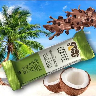Produktbild von 10x25g Good4You Schoko Riegel Kaffee vegane Schokolade / glutenfrei / ohne Zuckerzusatz / vegan