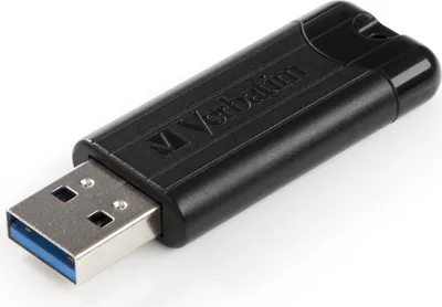 Produktbild von Verbatim 49320 USB-Stick 256GB Verbatim 3.0 Pin Stripe Black retail