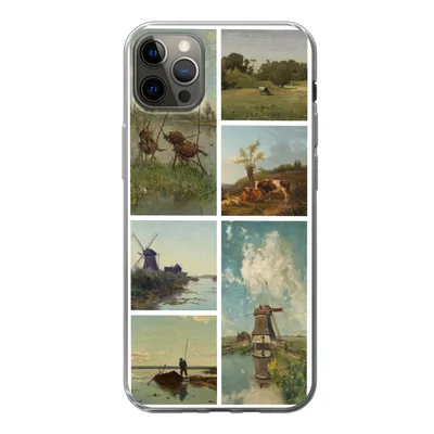 Produktbild von MuchoWow® Handyhülle Schutzhülle Hülle für iPhone 13 Pro Max Kunst - Collage - Niederlande Silikon Softcase Handy Hülle - Mobiltelefon