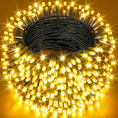 Lichtsnoer 80 m, 800 LEDs, warmweiß, IP44, mit Fernbedienung