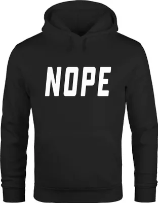 Produktbild von Hoodie Herren NOPE Kapuzen-Pullover Moonworks® schwarz M