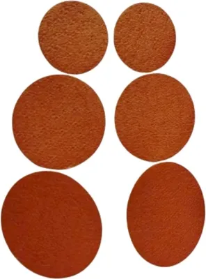 Imagen del producto de INF Parches para reparar tacones de zapatos - 6 parches adhesivos (2S+2M+2L) café