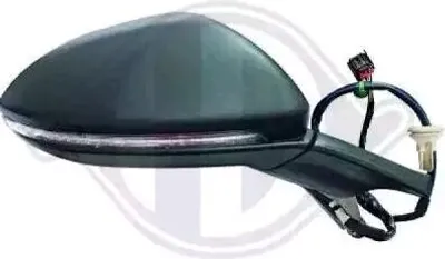 Produktbild von DIEDERICHS 2216225 Außenspiegel Seitenspiegel Links für VW Golf VII Schrägheck (5G1, BQ1, BE1, BE2) Asphärisch Beheizt Genarbt