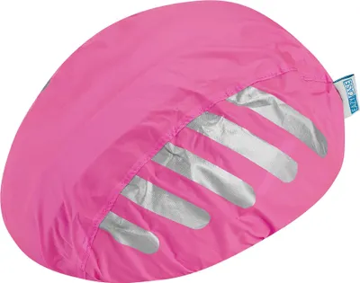 Produktbild von EAZY CASE Fahrradhelm Regenüberzug, Regenschutz für Helme, wasserabweisender Helmüberzug, Reflektor Helmschutz Regenabdeckung für mehr Sicherheit im Straßenverkehr, Pink