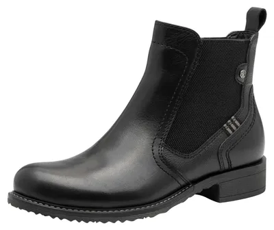 Productafbeelding van Tamaris dameslaars, leer, zwart, maat 36