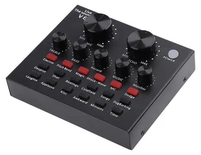 Produktbild von V8 Webcast Techstar® Sound Card, USB Audio Interface, Schwarz