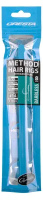 Produktbild von Cresta Method Hair Rigs Barbless + Stop - 8 gebundene Angelhaken, Gr./Durchmesser/Tragkraft:Gr. 12 /5.3kg /0.24mm