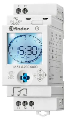 Zdjęcie produktu dla Finder 12.51.8.230.0000, Biały, 16 A, CE, 110 - 230 V, 50 - 60 Hz, -20 - 50 °C