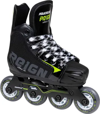 Image de Rollers Powerslide Ares Noir, pointures 28-31 Noir, pointures 28-31