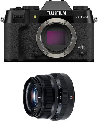 Zdjęcie produktu dla FUJIFILM X-T50 CZARNY + 35 mm f/2 WR