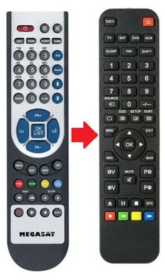 Produktbild von Ersatz Fernbedienung Megasat Receiver HD720