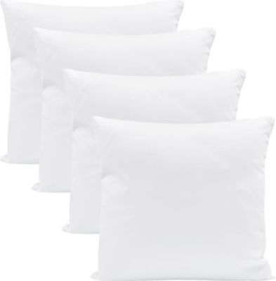 Kopfkissen 4er Set 60 x 60 cm  Steppkissen Mikrofaser - Kissen für Allergiker füllkissen Bettkissen Schlafkissen weiß Pillow