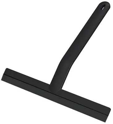 Produktbild von Duschrakel 25 cm – Silikon Fensterwischer schwarz, Streepvrij, Antislip