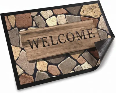 Immagine prodotto di Tappetino antiscivolo, realizzato in tessuto non tessuto, dimensioni 40 x 60 cm, ideale per l'ingresso