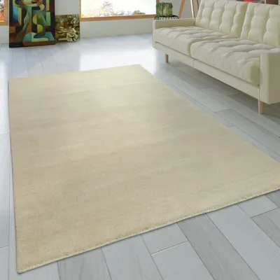 Immagine prodotto di Tappeto soggiorno a pelo corto in fibra naturale unicolore fatto a mano Gabbeh dimensioni 80x150 cm