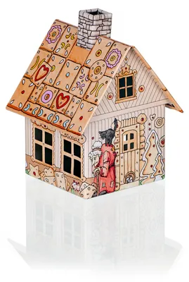 Produktbild von Crottendorfer Räucherhaus Metall "Hänsel & Gretel" - Größe ca. 10cm, für Räucherkerzen Größe M (Standard)