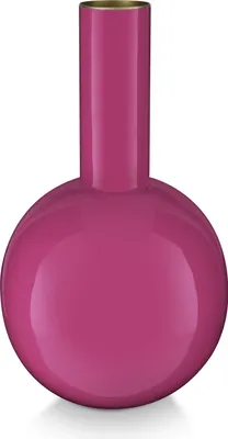 Produktbild von Pip Studio Vase Metal Bright Pink 15x26cm
