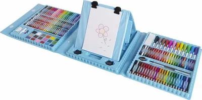 Produktbild von Buzz - Zeichensatz - Farbsatz - Stifte - Zeichenbrett - Blau