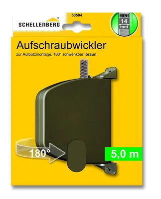 Produktbild von Schellenberg Aufschraubwickler MINI braun schwenkbar